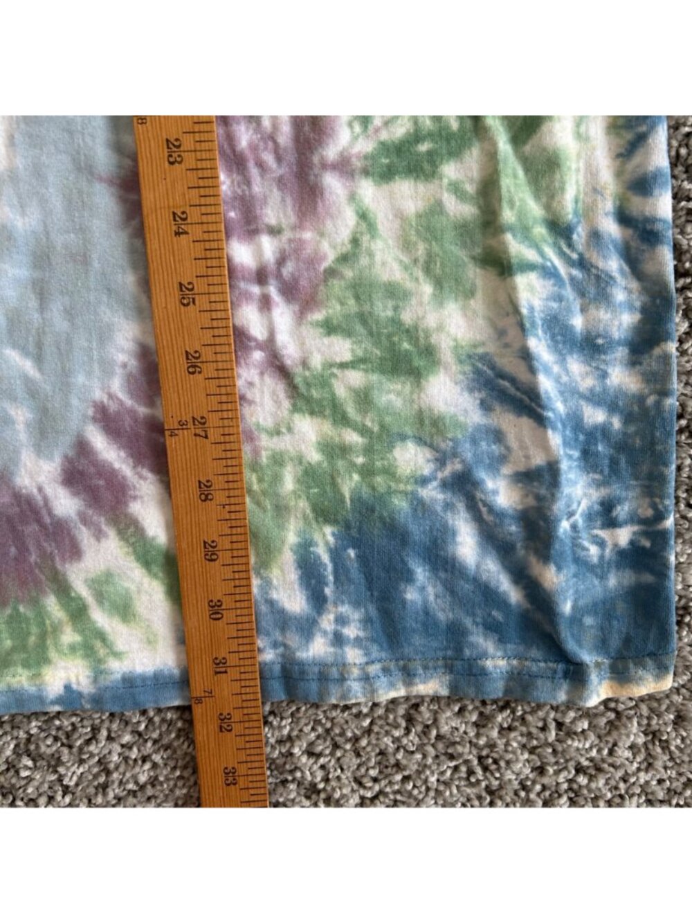 Vintage 1996 Liquid Blue Tie-Dye Wild Horses Graphic T-Shirt - Picture 9 of 13